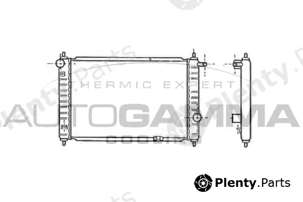Autogamma 102051 — Radiator, engine cooling
