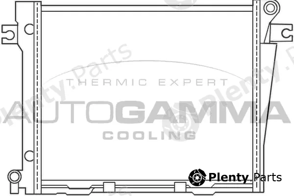 Autogamma 100104 — Radiator, engine cooling