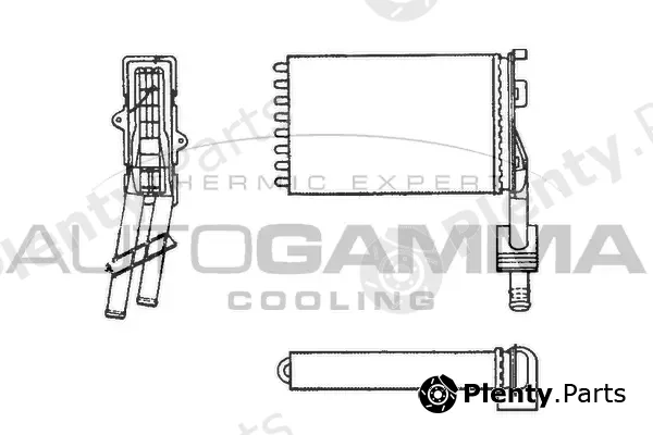 Autogamma 101655 — Heat Exchanger, interior heating