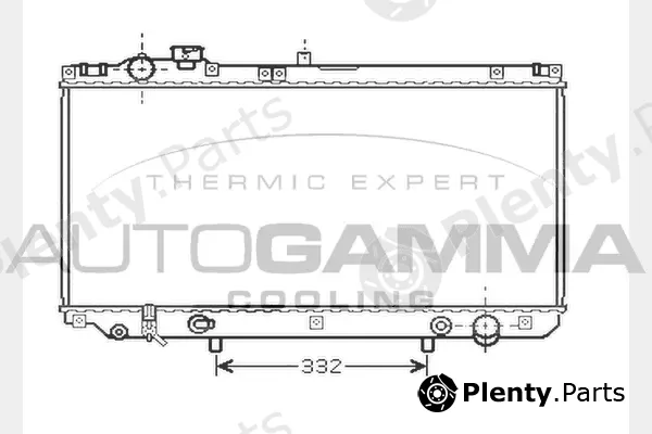 Autogamma 104281 — Radiator, engine cooling