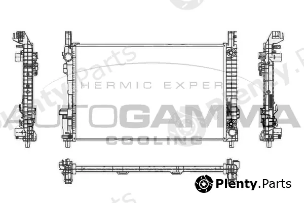 Autogamma 105132 — Radiator, engine cooling