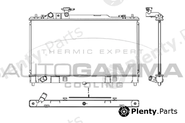 Autogamma 107644 — Radiator, engine cooling
