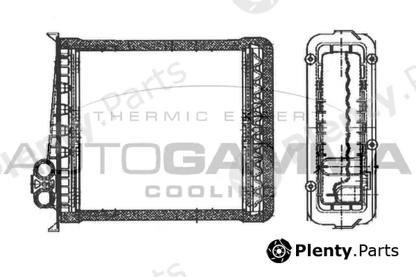 Autogamma 102485 — Heat Exchanger, interior heating