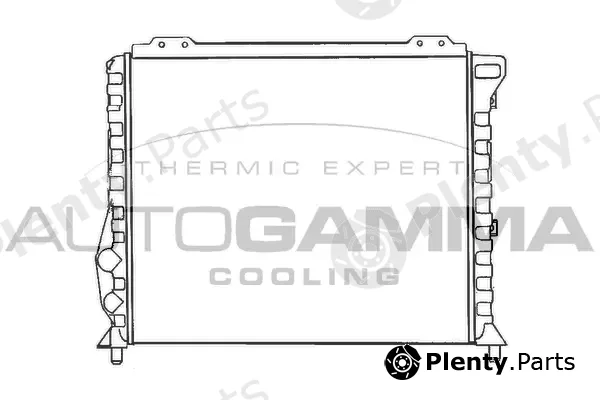 Autogamma 100007 — Radiator, engine cooling