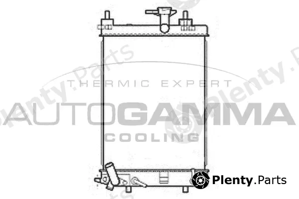 Autogamma 107206 — Radiator, engine cooling