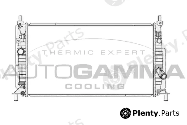Autogamma 105754 — Radiator, engine cooling