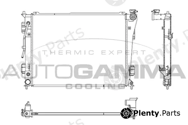 Autogamma 107447 — Radiator, engine cooling