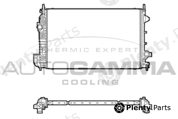 Autogamma 105449 — Radiator, engine cooling