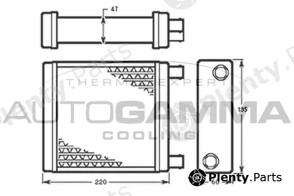 Autogamma 104958 — Heat Exchanger, interior heating