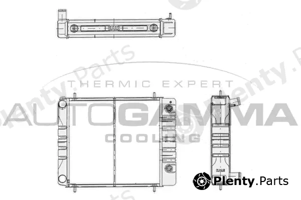 Autogamma 103554 — Radiator, engine cooling