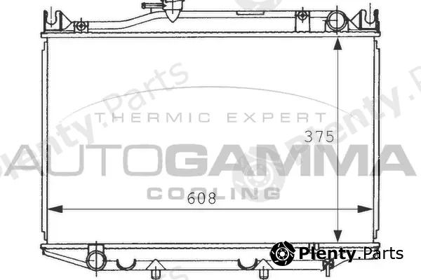 Autogamma 101007 — Radiator, engine cooling