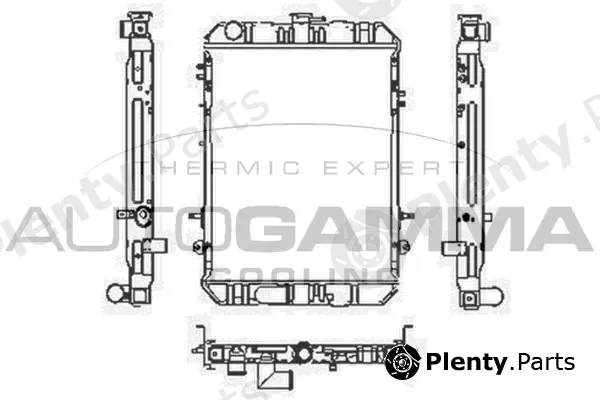 Autogamma 102927 — Radiator, engine cooling
