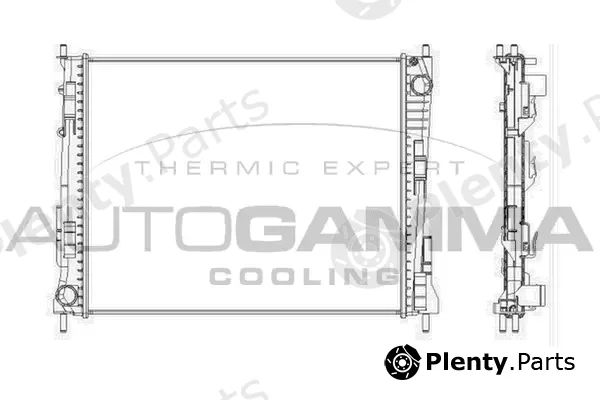 Autogamma 104562 — Radiator, engine cooling