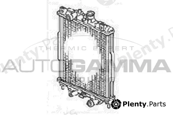 Autogamma 102907 — Radiator, engine cooling