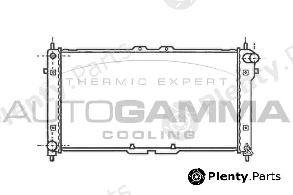 Autogamma 102140 — Radiator, engine cooling
