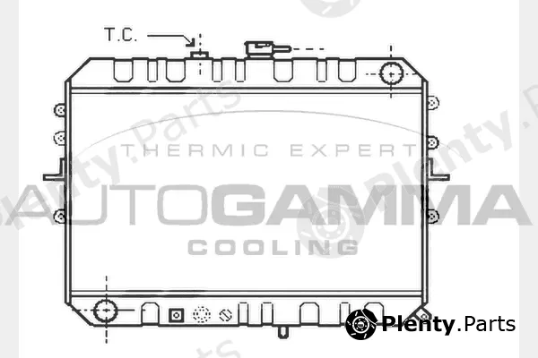 Autogamma 104597 — Radiator, engine cooling