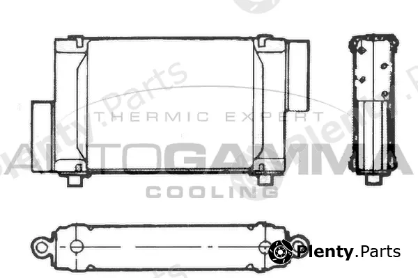 Autogamma 101558 — Oil Cooler, engine oil