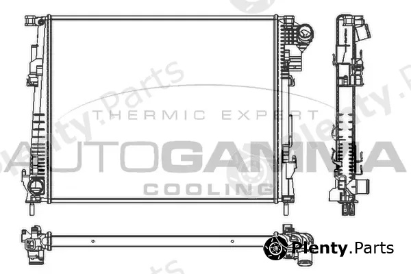 Autogamma 105143 — Radiator, engine cooling
