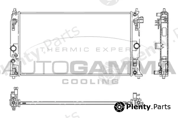 Autogamma 107985 — Radiator, engine cooling