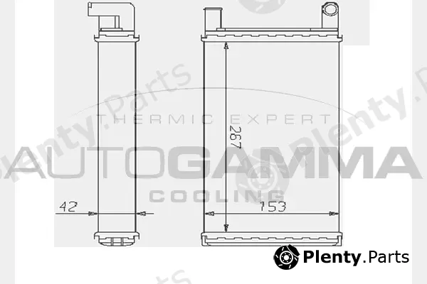 Autogamma 104351 — Heat Exchanger, interior heating