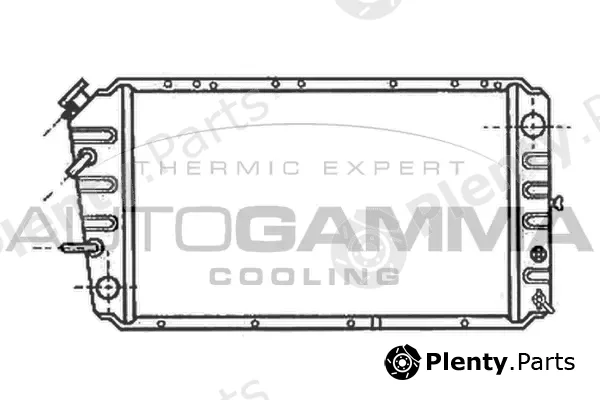 Autogamma 100974 — Radiator, engine cooling