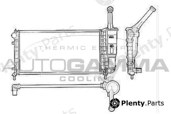 Autogamma 103757 — Radiator, engine cooling
