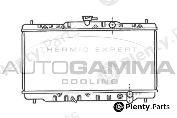 Autogamma 100402 — Radiator, engine cooling