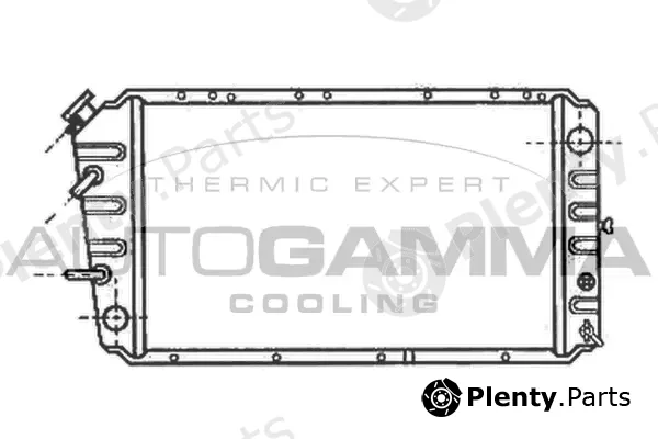 Autogamma 100975 — Radiator, engine cooling