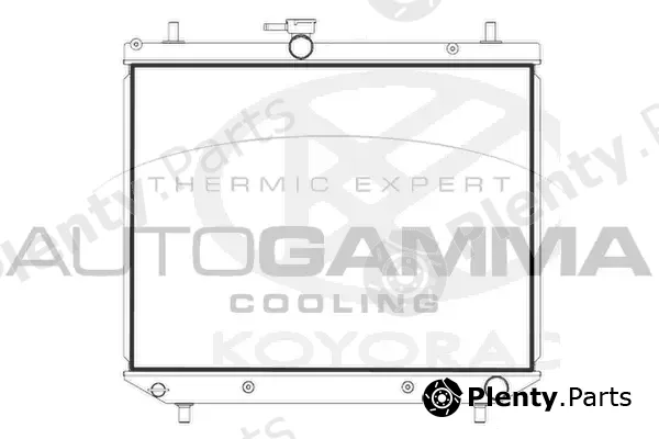 Autogamma 107748 — Radiator, engine cooling