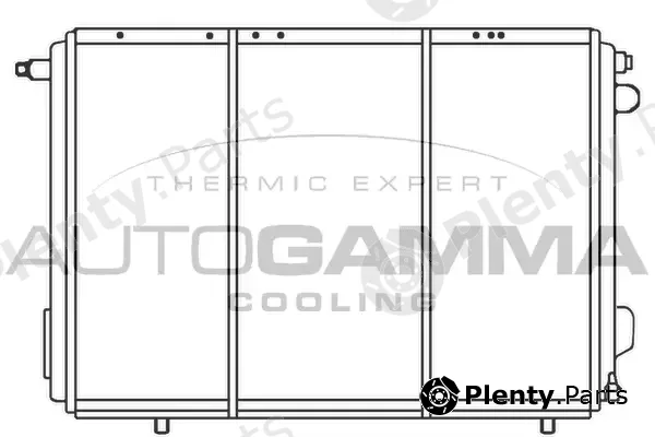 Autogamma 100034 — Radiator, engine cooling