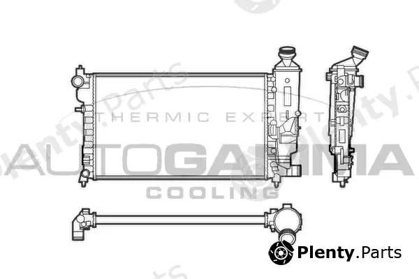 Autogamma 103548 — Radiator, engine cooling