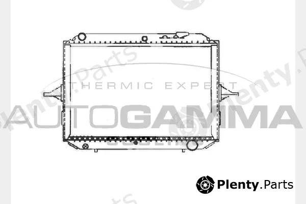 Autogamma 102214 — Radiator, engine cooling