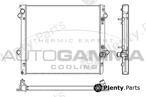 Autogamma 107690 — Radiator, engine cooling