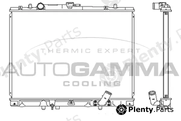 Autogamma 102209 — Radiator, engine cooling