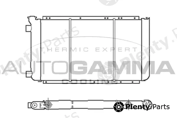 Autogamma 100033 — Radiator, engine cooling