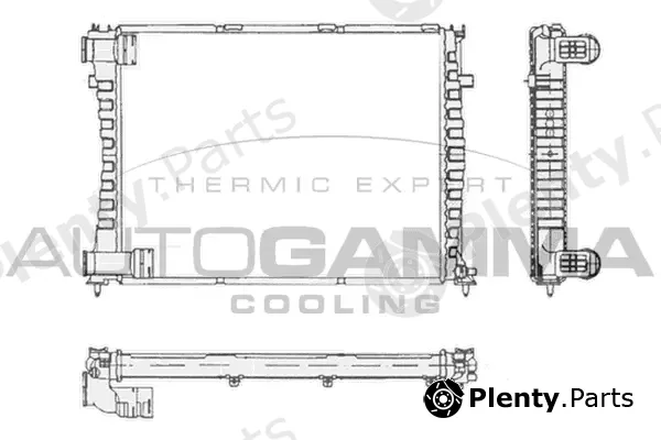 Autogamma 102046 — Radiator, engine cooling