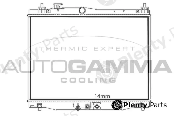Autogamma 107843 — Radiator, engine cooling