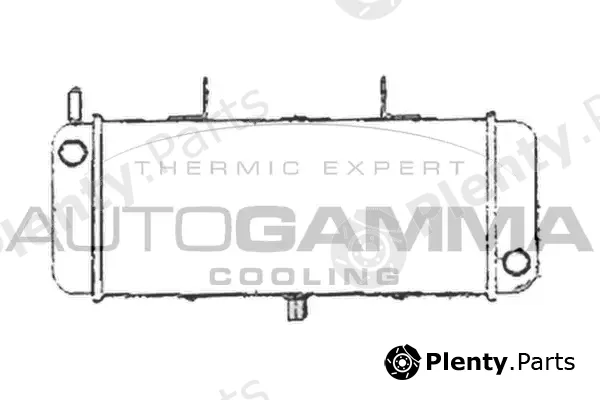 Autogamma 103870 — Radiator, engine cooling