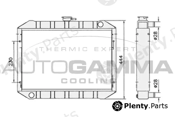 Autogamma 105285 — Radiator, engine cooling