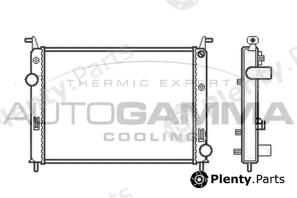 Autogamma 105429 — Radiator, engine cooling