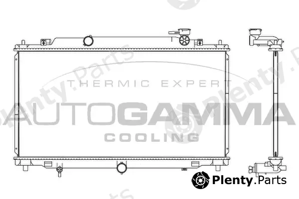 Autogamma 107529 — Radiator, engine cooling