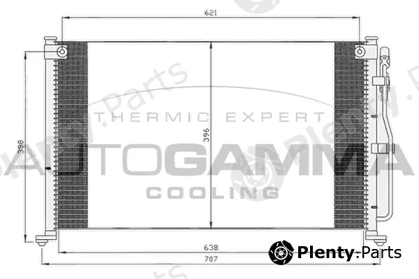 Autogamma 104997 — Condenser, air conditioning
