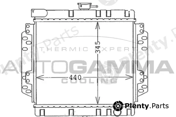 Autogamma 100395 — Radiator, engine cooling