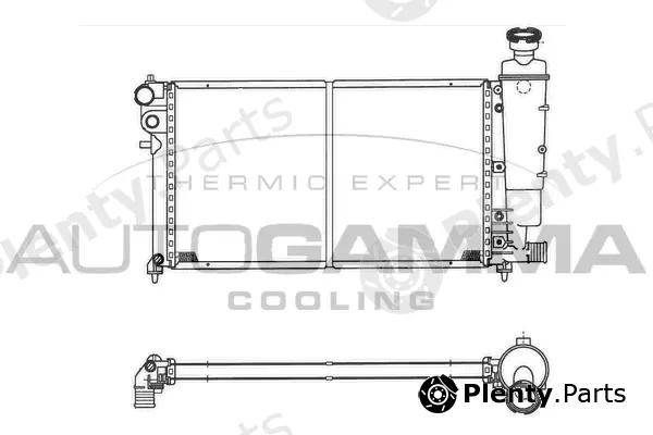 Autogamma 101471 — Radiator, engine cooling