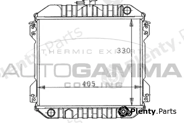 Autogamma 100617 — Radiator, engine cooling