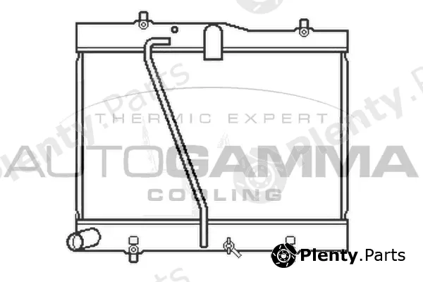 Autogamma 105814 — Radiator, engine cooling
