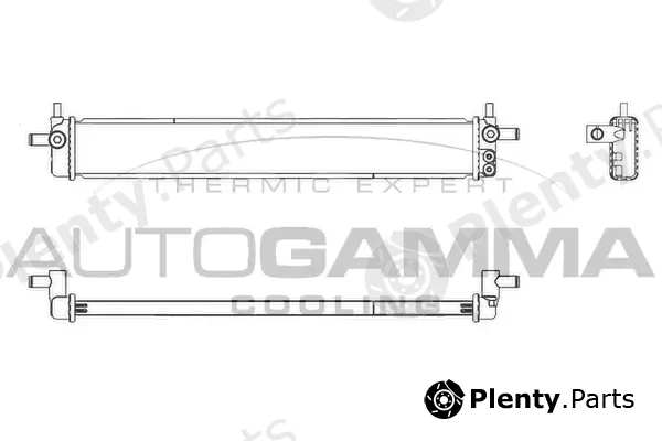 Autogamma 107826 — Radiator, engine cooling