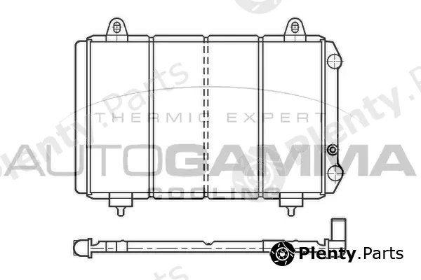 Autogamma 100176 — Radiator, engine cooling