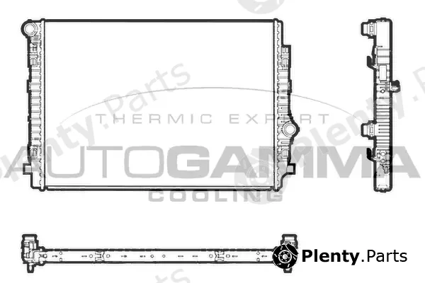 Autogamma 107465 — Radiator, engine cooling