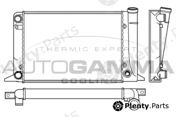 Autogamma 100040 — Radiator, engine cooling